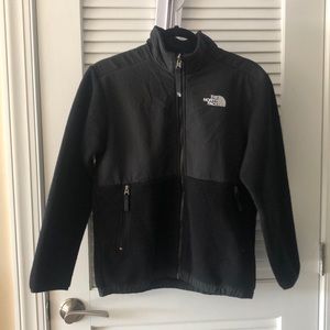 Boys North Face Fleece - L, Black (Denali jacket)